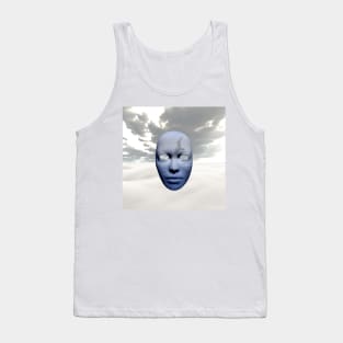 Mask in cloudy sky Tank Top